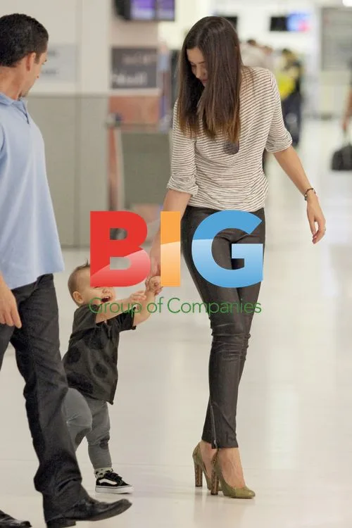 Miranda Kerr and son Flynn at Sydney Airport