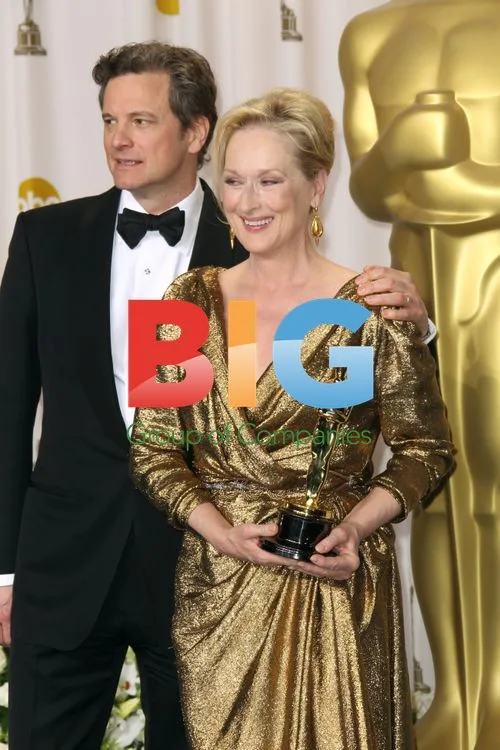 Firth and Streep at 84th Oscars Press Room