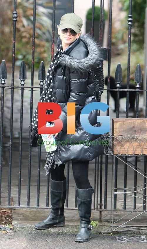 Sarah Harding Holding Coconut Water