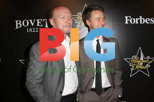Paul Haggis and Edward Norton at Hollywood Domino Gala