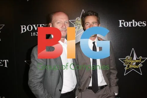 Paul Haggis and Edward Norton at Hollywood Domino Gala