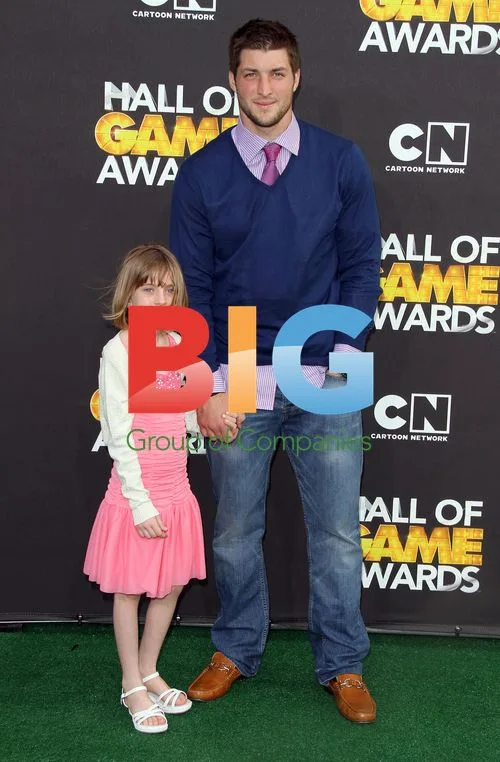 Tim Tebow and Presley Collins at Cartoon Network Hall of Game Awards