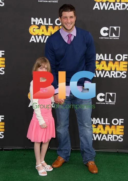 Tim Tebow and Presley Collins at Cartoon Network Hall of Game Awards
