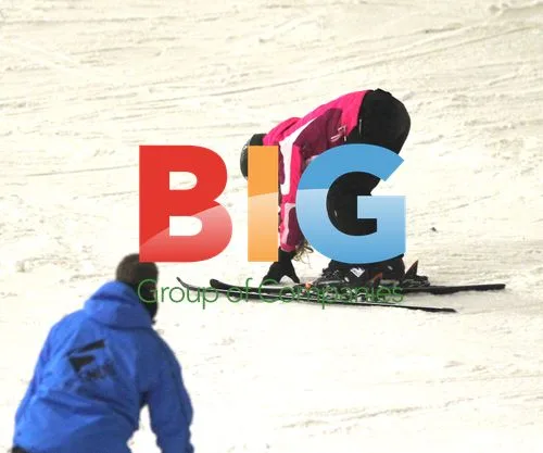 Katie Price Takes Tumble During Skiing Lesson