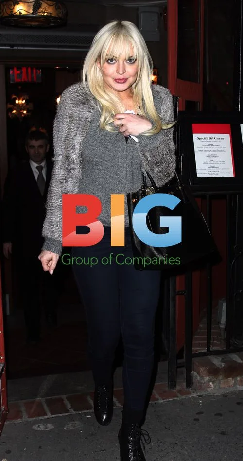 Lindsay Lohan Dinner in NYC