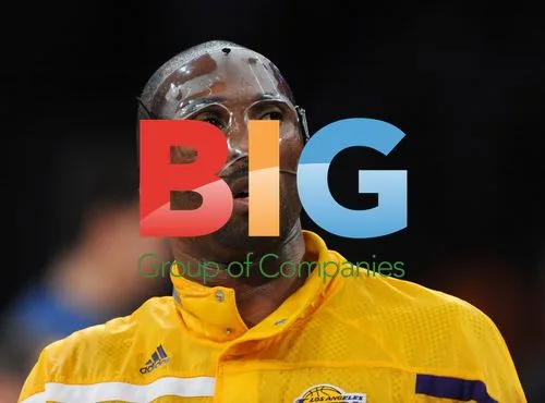Kobe Bryant wears protective mask prior to game