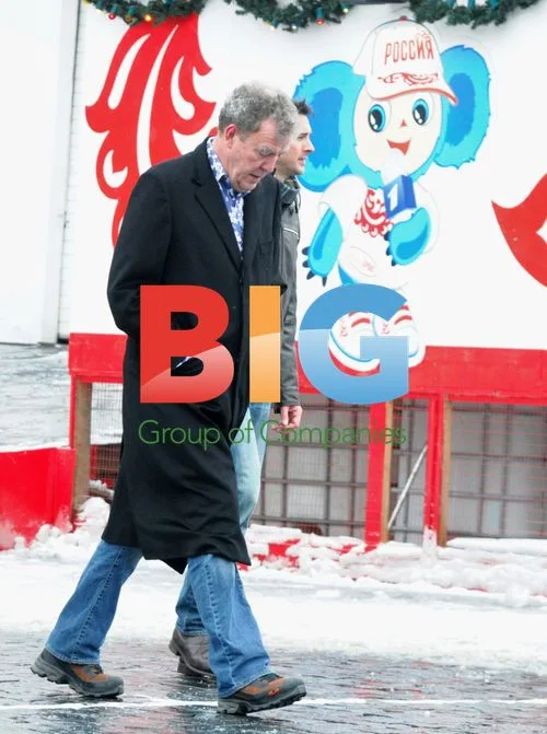 TopGear Presenters Clarkson and Hammond in Moscow