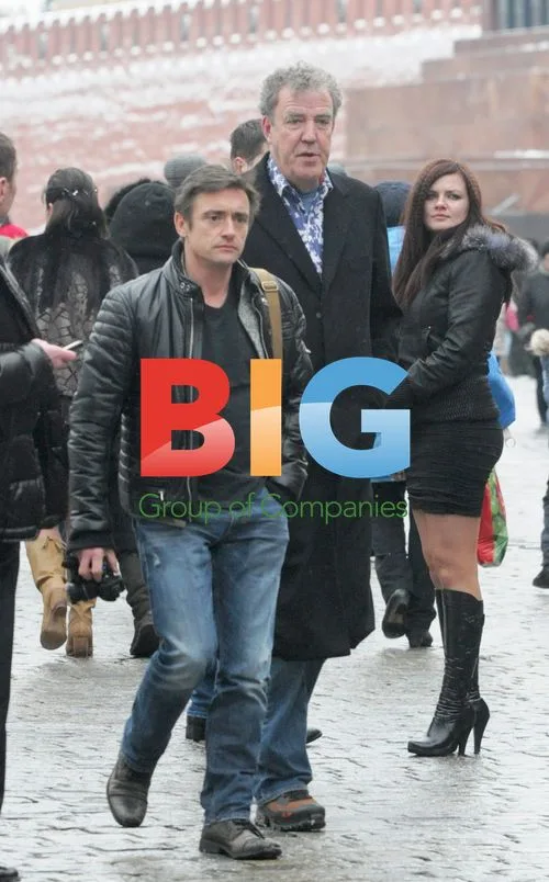 TopGear presenters in Moscow
