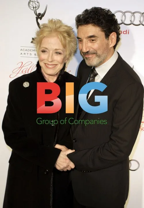 Holland Taylor and Chuck Lorre at TV Hall of Fame