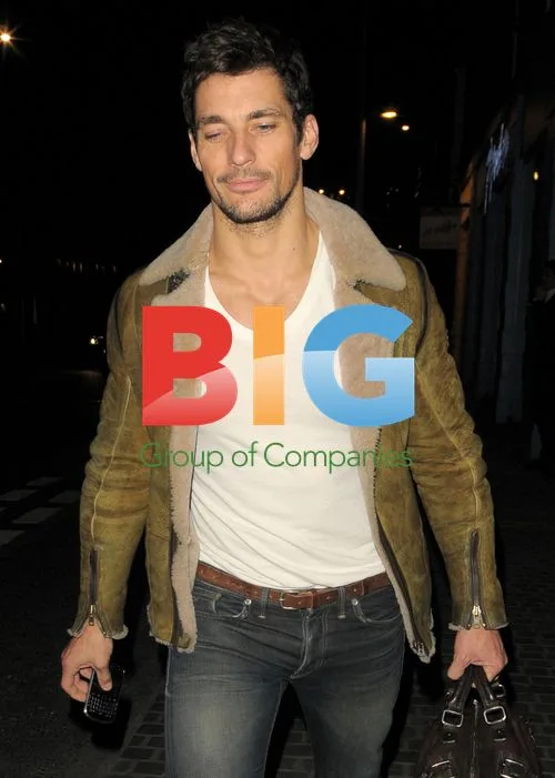 Model David Gandy Leaving Nightclub in London