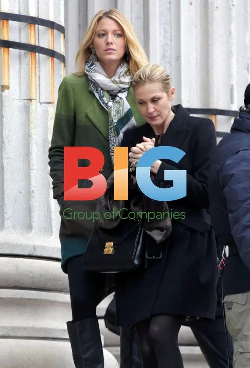 Blake Lively and Kelly Rutherford filming Gossip Girl
