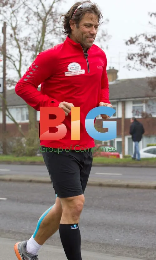 Greg James and John Bishop run for Sport Relief