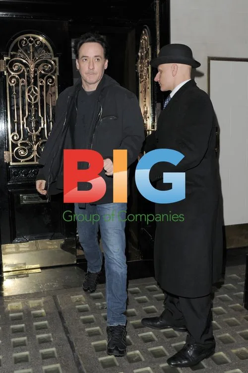 John Cusack Leaving London Restaurant