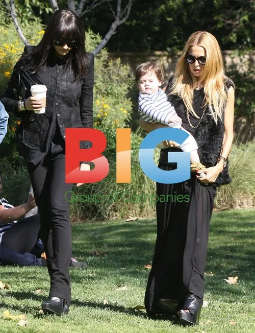 Rachel Zoe and Son in Park