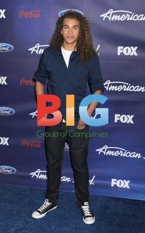 DeAndre Brackensick at American Idol Finalists party