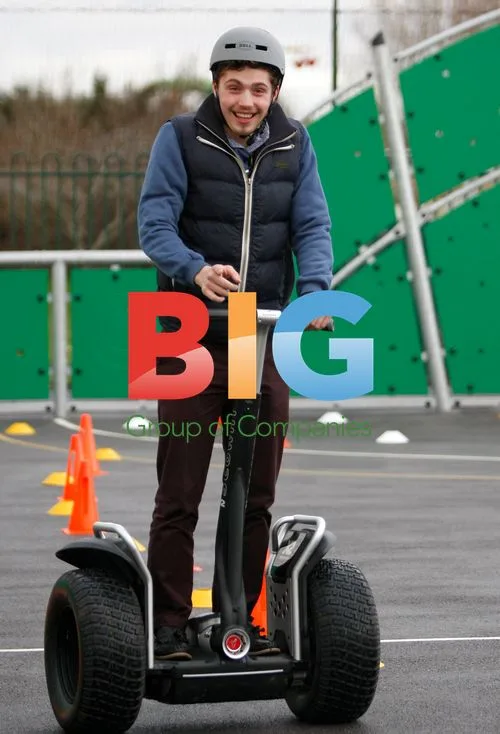 Hollyoaks Stars Ride Segways & Bull at Party