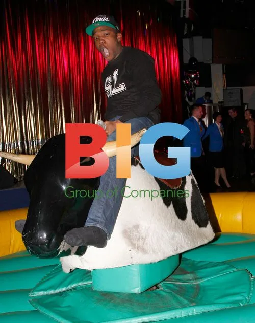 Hollyoaks Stars on Segways and Bull in Blackpool