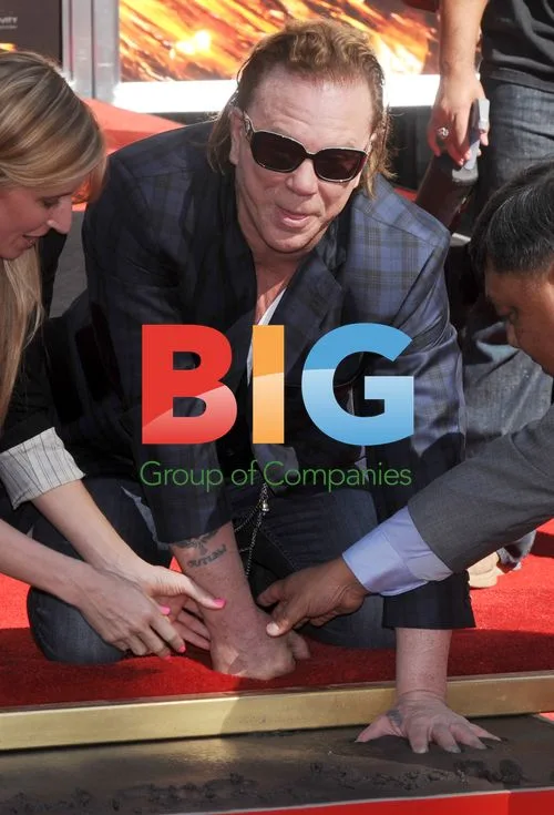 Mickey Rourke's Hand and Footprint Ceremony