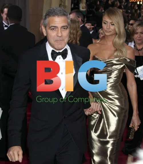 George Clooney and Stacy Keibler at Oscars 2012
