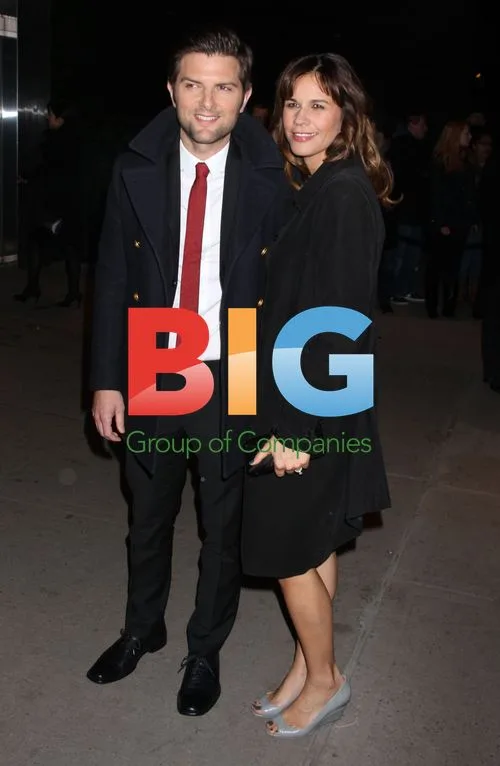 Adam Scott and Naomi Scott at "Friends With Kids" screening