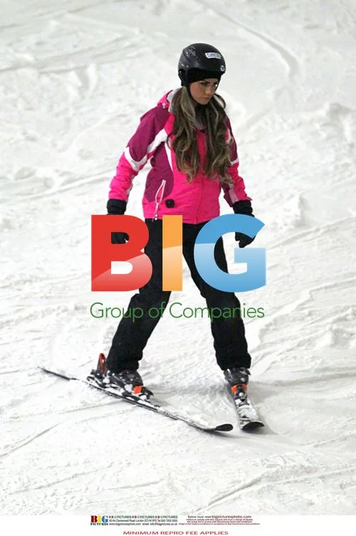 Katie Price Skiing Lessons in Milton Keynes