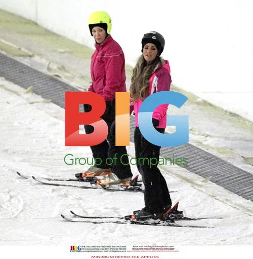 Katie Price Goes Skiing in Milton Keynes