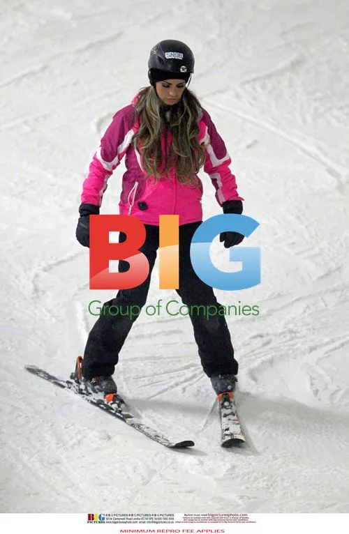 Katie Price Goes Skiing in Milton Keynes