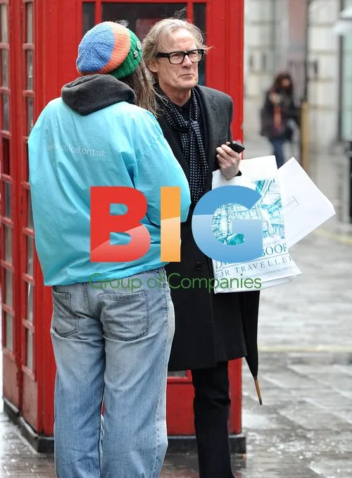 Bill Nighy Poses with UNICEF Promoters