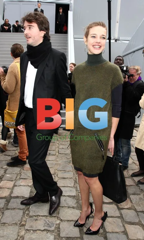 Natalia Vodianova and Antoine Arnault at Louis Vuitton Show