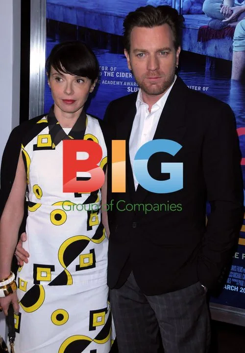 Ewan McGregor and Eve Mavrakis at 'Salmon Fishing' Premiere