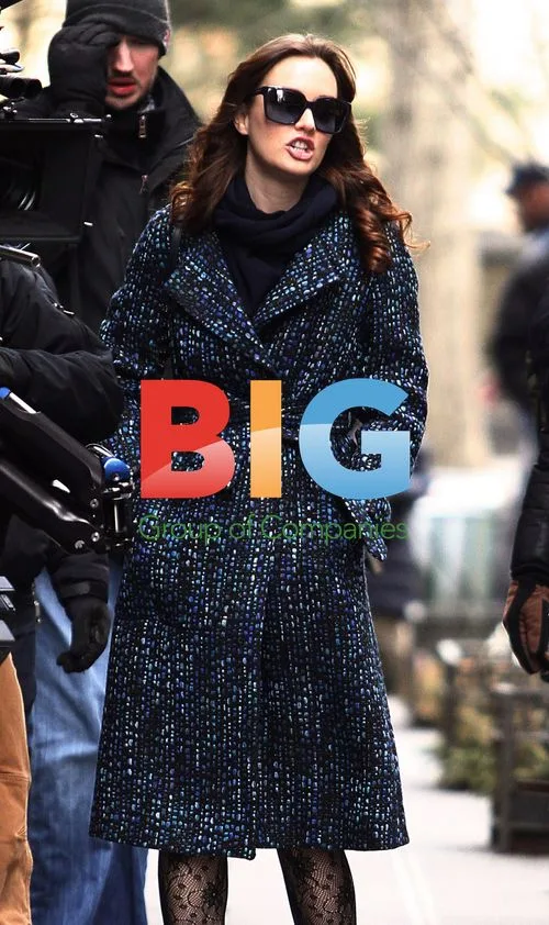 Leighton Meester on Gossip Girl Set