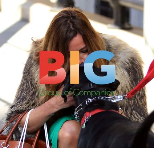 Kelly Bensimon Kisses Dog in NYC