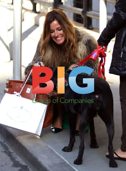 Kelly Bensimon Kisses Dog in NYC