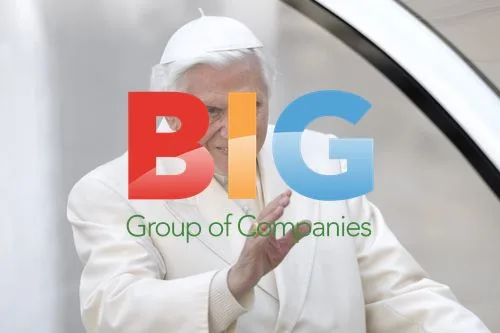 Pope Benedict XVI Waves in St. Peter's Square