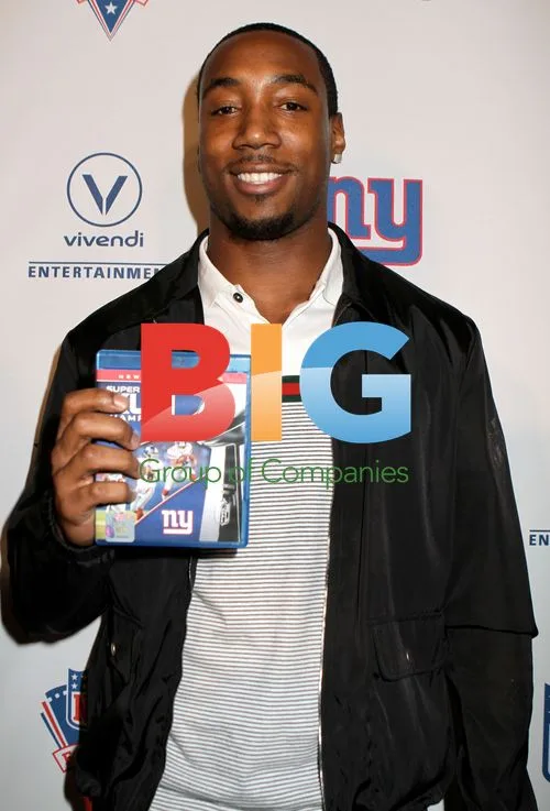 Mario Manningham at Super Bowl XLVI Giants Premiere