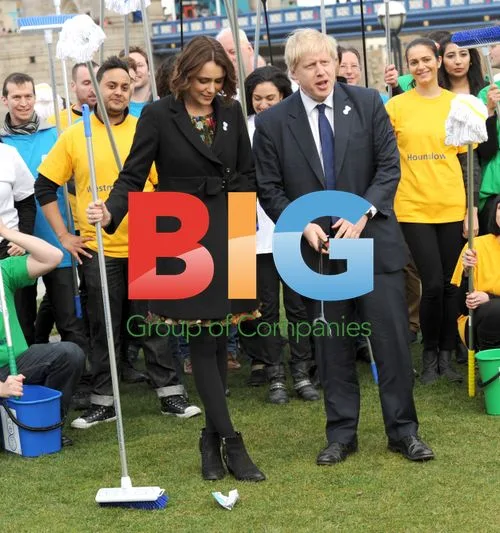 Boris Johnson and Keeley Hawes Launch Clean-up Campaign