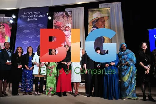 Michelle Obama and Hillary Clinton at Women's Courage Awards