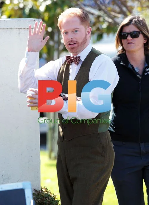 Jesse Tyler Ferguson on "Modern Family" set