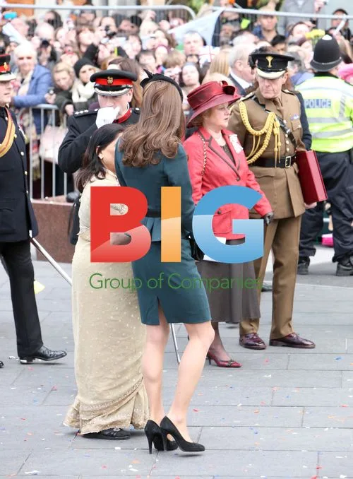 The Queen, Duke and Duchess in Leicester