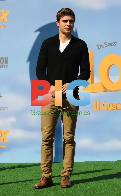 Zac Efron, Marco Mengoni, and Danny De Vito at "Lorax" Photocall