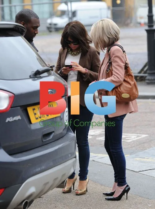 Katie Piper and Friend on South Bank