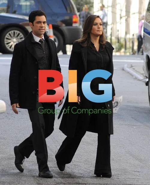 Mariska Hargitay and Danny Pino on 'Law & Order: SVU' Set