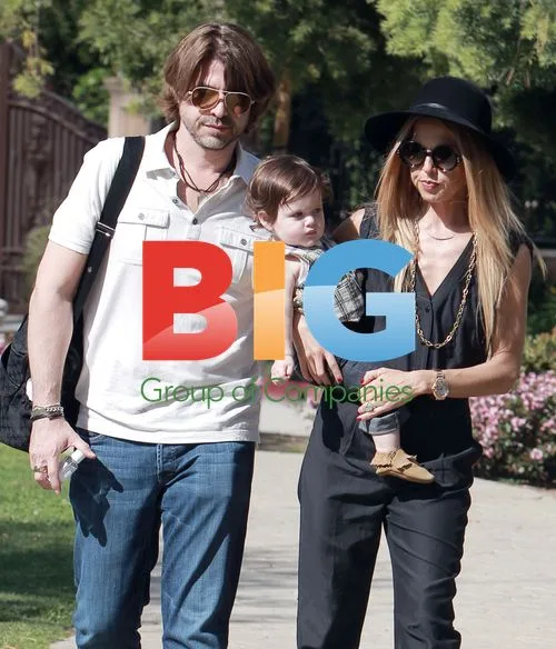 Rachel Zoe with family at Coldwater Park