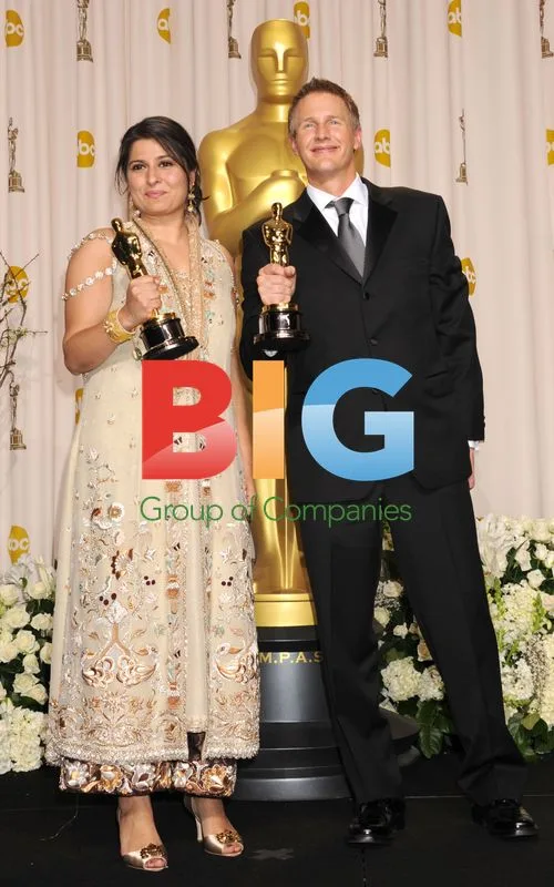 Sharmeen Obaid-Chinoy and Daniel Junge at 84th Oscars