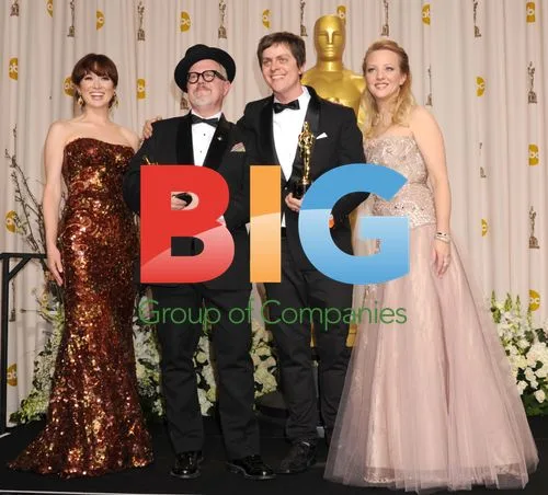 Ellie Kemper, William Joyce, Brandon Oldenburg and Wendi McLendon-Covey at Oscars