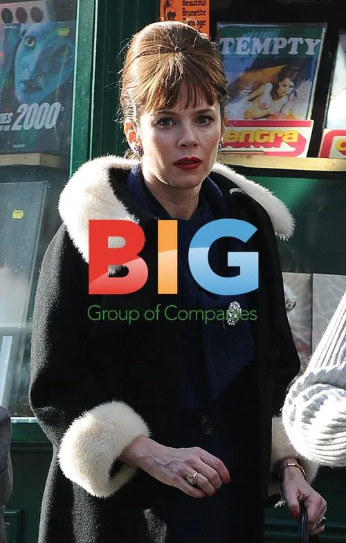 Steve Coogan and Anna Friel on \"The King of Soho\" set