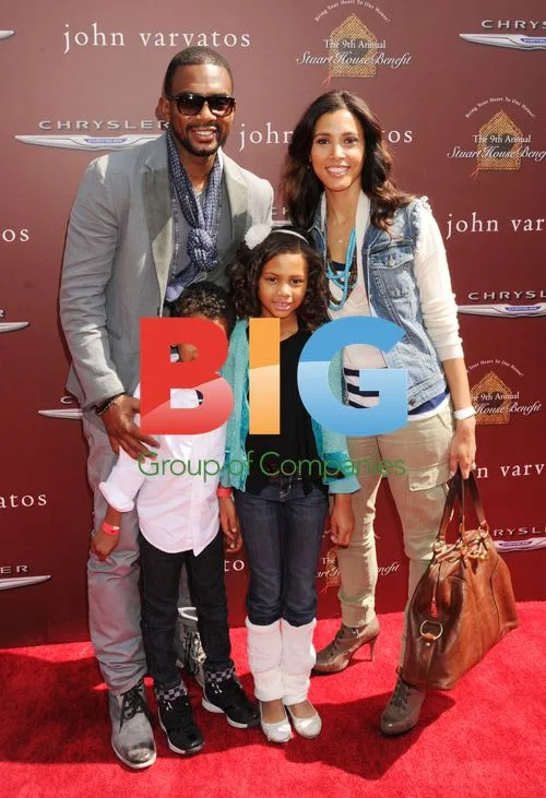 Bill Bellamy and family at Stuart House Benefit
