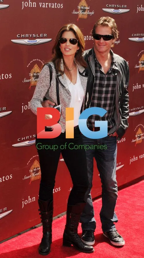 Cindy Crawford and Rande Gerber at John Varvatos Benefit