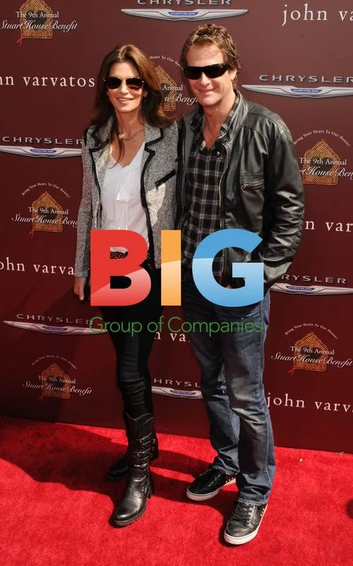 Cindy Crawford and Rande Gerber at John Varvatos Benefit