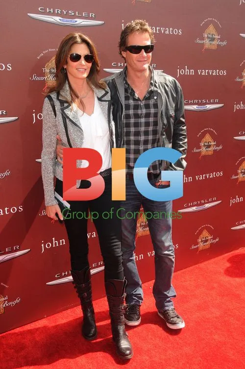 Cindy Crawford and Rande Gerber at John Varvatos Benefit